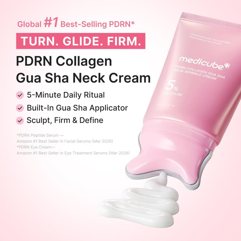Medicube [NEW] PDRN Collagen Gua Sha for Fine Lines, Jawline, Neck, Décolleté Cream 90g