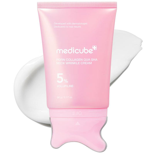 Medicube [NEW] PDRN Collagen Gua Sha for Fine Lines, Jawline, Neck, Décolleté Cream 90g