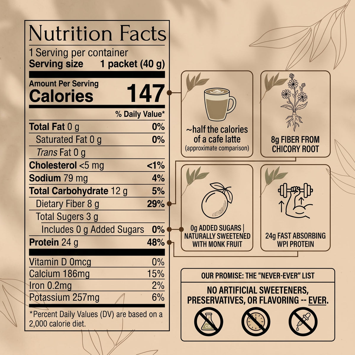 Hojicha Latte — 10 Single-Serve Pouches