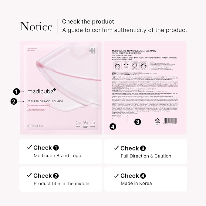 Medicube PDRN Pink Collagen Gel Mask (4ea)