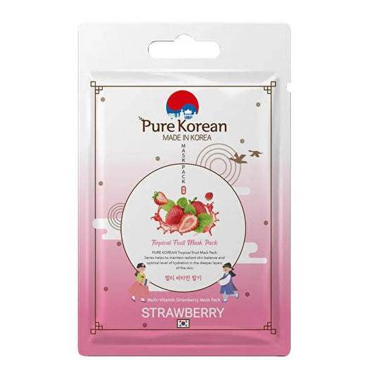 Pure Korean Multivitamin Strawberry Face Mask