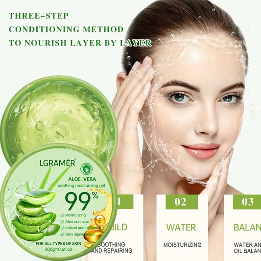 LGRAMER 99% Aloe Vera Gel 300g