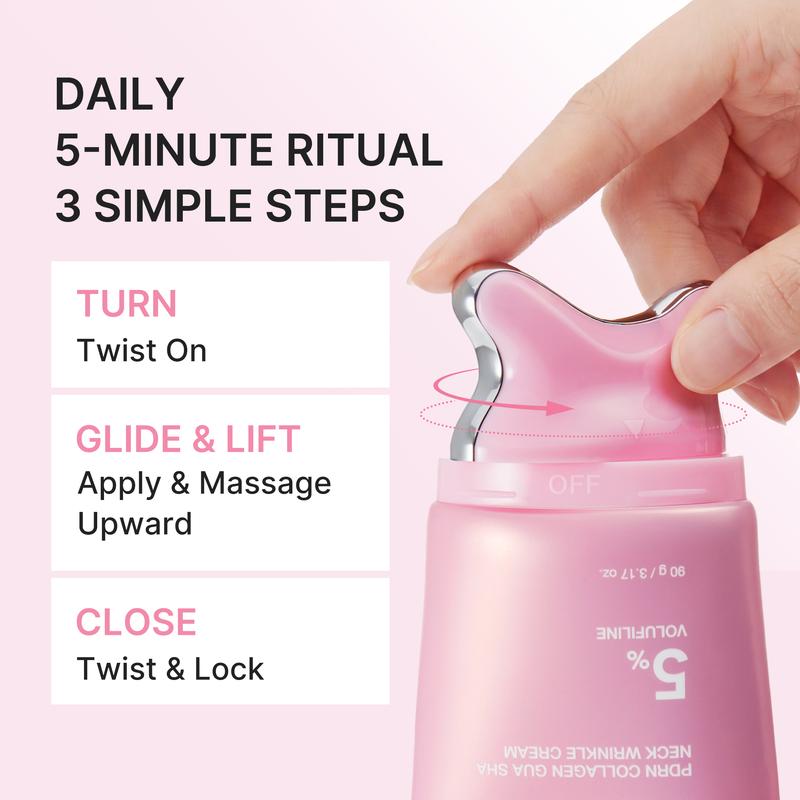 Medicube [NEW] PDRN Collagen Gua Sha for Fine Lines, Jawline, Neck, Décolleté Cream 90g