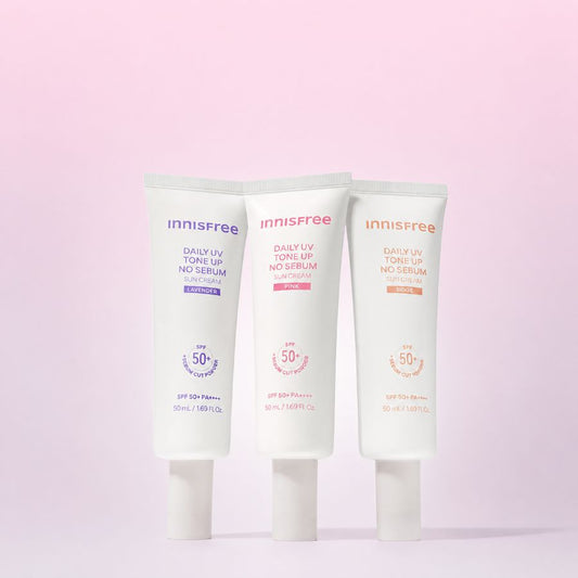 innisfree Daily UV Tone Up No Sebum Sun Cream SPF50+ PA++++ 50ml (3colors)